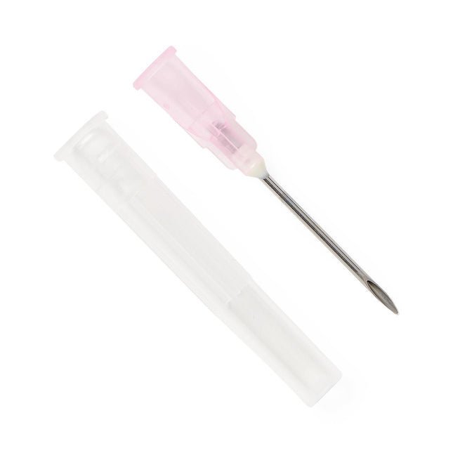 Medline Standard Hypodermic Needle, 18 G x 1" (2.54 cm), 100 each/box, SYR100185