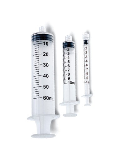 Medline Syringe Only, 60 mL, Luer Lock, 40/bx, SYR160010