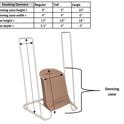 Airway Truform Stocking Donner Large Handle 18" Foot Width 6", 1 Each, 0752-L