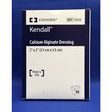 Cardinal Health Kendall Calcium Alginate Dressing 2"in x 2"in 10 each/box, 10 box/case 9232