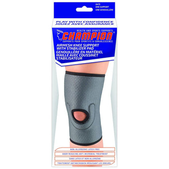 compare product Airway Champion Airmesh Knee Support With Stabilizer Pad Medium, 1 Each, 0475-M