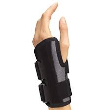 Airway Champion Wrist Brace Left Charcoal Small (4.75 - 6"), 1 Each, 0450l - S - A Medi Supplies