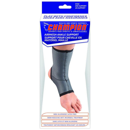 Airway Champion Ankle Support Charcoal Medium, 1 Each, 0462 - M - A Medi Supplies