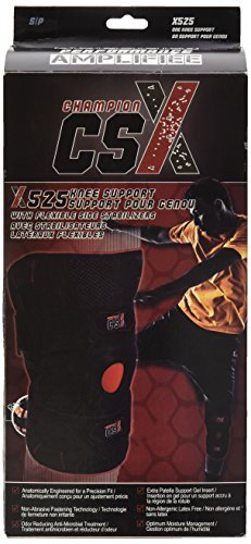 Airway Champion CSX Medium Knee Support W/ Stabilizers 2XL (17 1/2" - 18 3/4") Gel Patella Insert Black, 1 Each, X525 - 2XL - A Medi Supplies