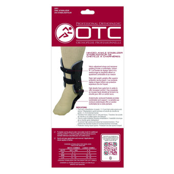 compare product Airway OTC Ankle Stabilizer, Hinged Bars, Left, Medium, Black, 2091/L-M