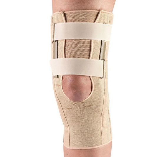 Airway OTC Elastic Knee Support (Pressure Pads) Expansion Gusset, Beige, XL, 1 Each, 2555V - XL - A Medi Supplies