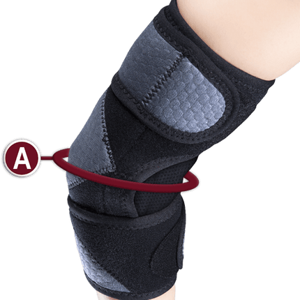 Airway Otc Elbow Support Wrap, Minimum Support, Black, Small (7.75 - 9.75"), 1 Each, 2429 - S - A Medi Supplies