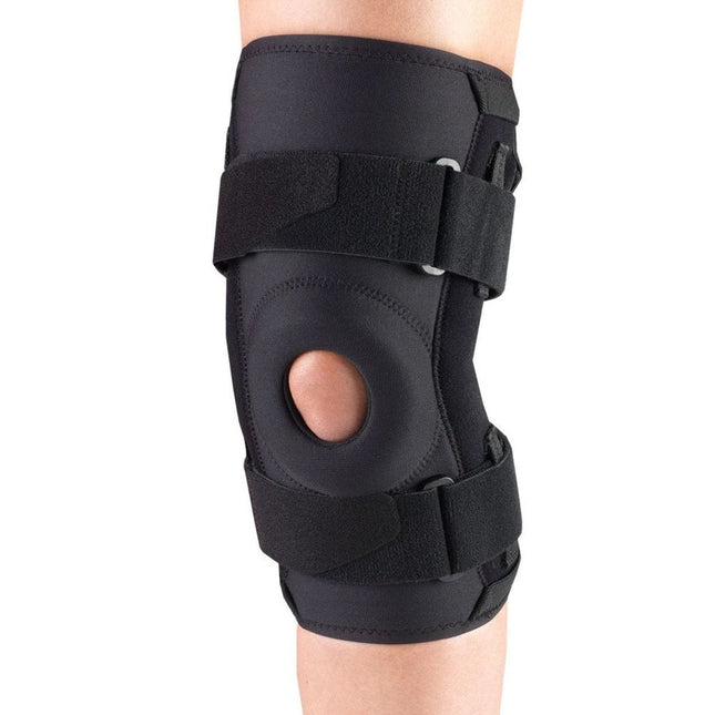 Airway OTC Maximum Knee Stabilizer W/ Hinged Bars SM (15 - 16") Reversible Black Latex - free, 1 Each, 2543 - S - A Medi Supplies