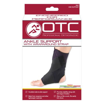 Airway OTC Medium Ankle Support W/ Figure 8 Wraparound Strap Black XL (9 3/4 - 10 3/4), 1 Each, 2547 - XL - A Medi Supplies