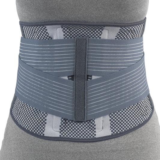 Airway OTC Medium Theratex Lumbosacral Support 2XL (45 - 48") Grey/patteren 10" Back W/ Flexible Stays, 1 Each, 2882 - 2L - A Medi Supplies