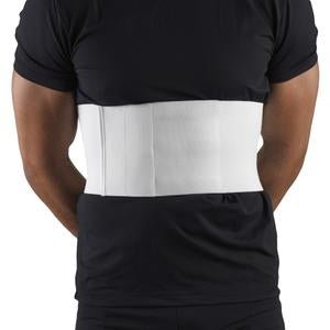 Airway OTC Minimum Men's 6" Rib Belt Medium Elastic White, 1 Each, 2459ME - A Medi Supplies