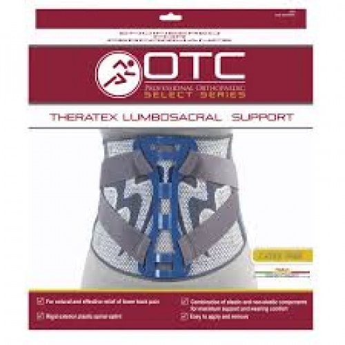 Airway OTC Theratex Rigid Lumbosacral Support X - Large (41 - 44") 12" Back W/ Plastic Spine Elastic, 1 Each, 2883 - XL - A Medi Supplies