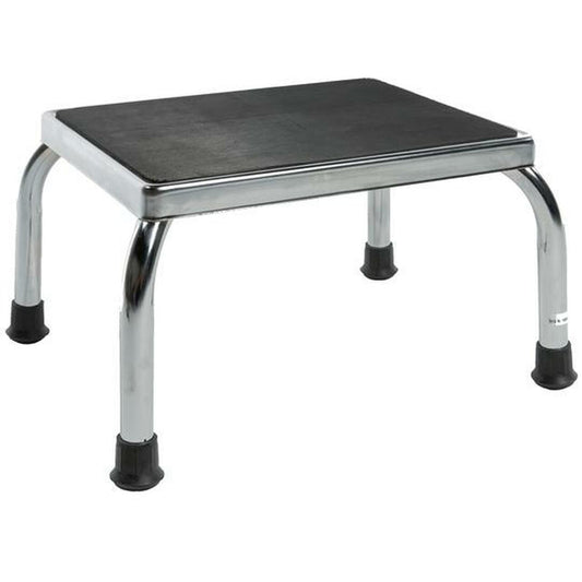 Airway Pcp 9" Foot Stool Chrome Legs W/ Rubber Tips Non - skid 10" X 14" Top Tip - proof 300lbs, 1 Each, 5008 - A Medi Supplies