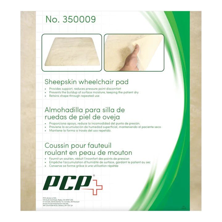 Airway Sheepskin Wheelchair Pad, 18"X20" (46x51cm), 1 Each, 35009 - A Medi Supplies