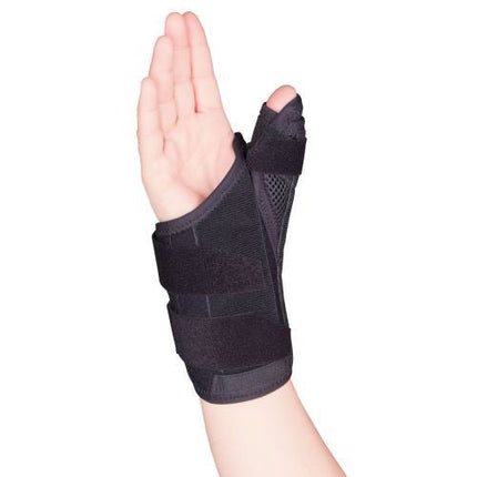 Airway Wrist - thumb Splint 6" Left Black X - Large (8.5 - 10"), 1 Each, 2386L - XL - A Medi Supplies