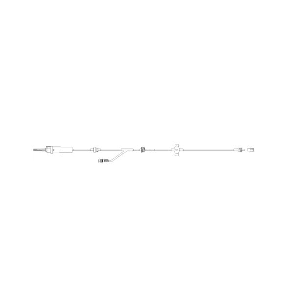 BD Syringe Infusion Set, 14mL Priming Volume, L96" 50 each/case 10798703