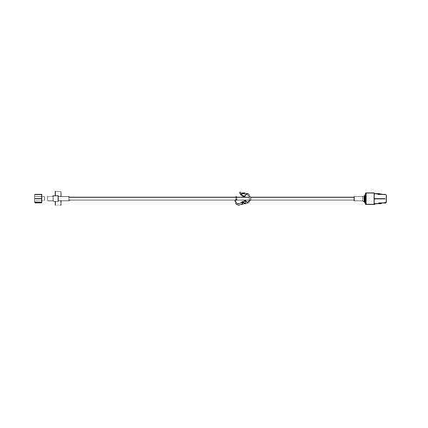 BD Extension set Smallbore Pinch Clamp(s) Spin Male Luer Lock 100 each/case 10896354