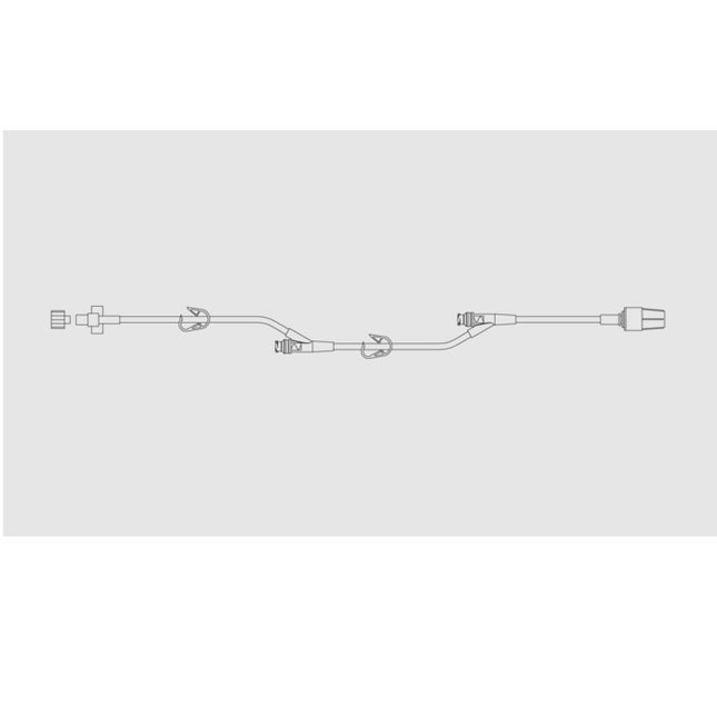 BD SmartSite™ Extension Set, 2 Pinch Clamps, 2 SmartSite™ Needle-Free Valves 7", 32" from Fixed Male Luer Lock 100 each/case 37262E