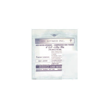 AMD Ritmed Gauze Sponge, 4 - Ply, White, 3X3IN, 200 each/pack, 2103 - CH - A Medi Supplies