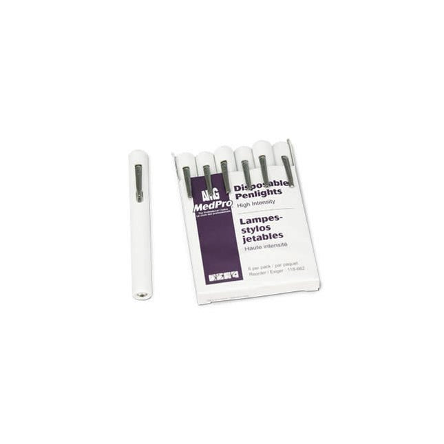 AMG Medical MedPro® Penlight, Disposable, 6 each/pack, 118 - 662 - A Medi Supplies