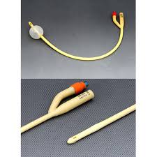 Amsino AMSure® Foley Catheter, Silicone - Coated Latex, 2 - Way, 5cc, Straight Tip, 18Fr 5cc, Sterile, 10 each/box, 41018 - A Medi Supplies