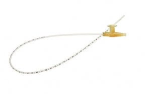 AMSure® Suction Catheter, 16 Fr, 23 in. (58.42 cm) Coiled Graduated Whistle - tip Opposing Staggered Eyelets Sterile L, 50/Case, AS366C - A Medi Supplies