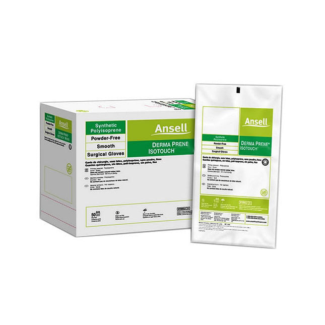 Ansell GAMMEX® Non-Latex PI Surgical Glove, Green 50 pair/box, 4 box/case 20685255