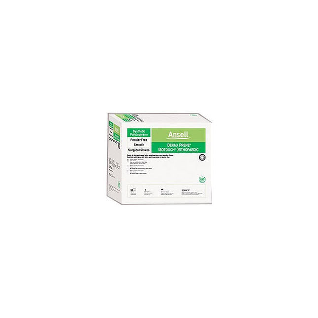 Ansell GAMMEX® Non-Latex PI Orthopaedic Surgical Glove, Green 50 pair/box, 4 box/case 20686560