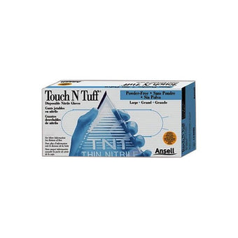 compare product Ansell TOUCHNTUFF® 93-300 Non-sterile Disposable Nitrile Cleanroom Glove, Medium, Size 7.5-8, 100 each/bag, 114883
