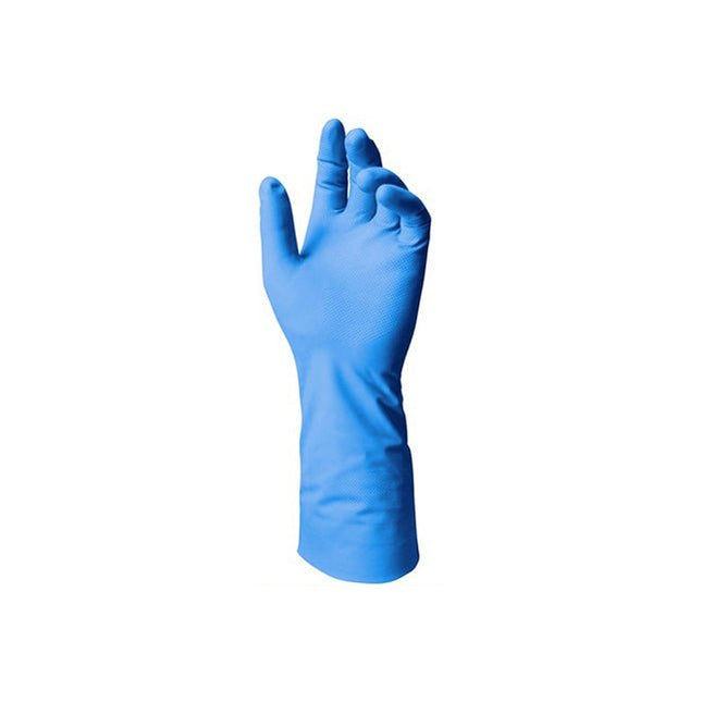 Ansell VersaTouch® Protective Glove, Nitrile, Size 8, L320mm, Blue, 12 pair/bag, 37210080 - A Medi Supplies