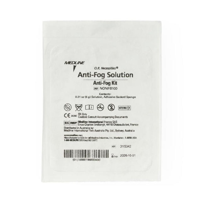 Sterile Anti-Fog Solution Kit with Sponge, 20/CS, NONFB100