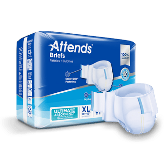 compare product Attends Advanced Briefs, X-LARGE - Waist Size 58
