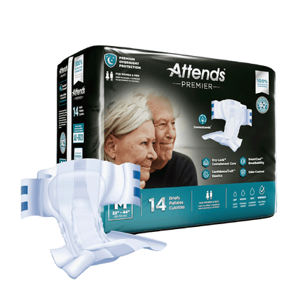 Attends Premier Briefs, Medium, 4 bags of 14, ALI - BR20 - A Medi Supplies