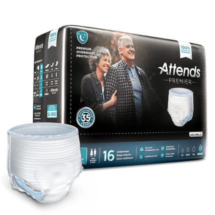 Attends Premier Underwear, Large, 4 bags of 16, ALI - UW30 - A Medi Supplies