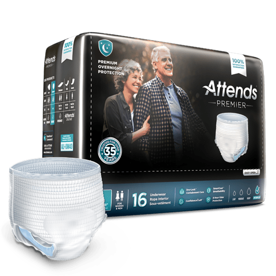 Attends Premier Underwear, Large, 4 bags of 16, ALI - UW30 - A Medi Supplies