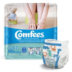 compare product Comfees Boy Training Pants - Size 2, 6 bags of 26, CMF-B2