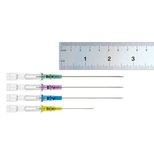 B. Braun Deep Access Introcan Safety® IV Catheter Features, 51mL/min, Pink 20GA x 2.5", 50 each/box, 425162102 / 4251621 - 02 - A Medi Supplies