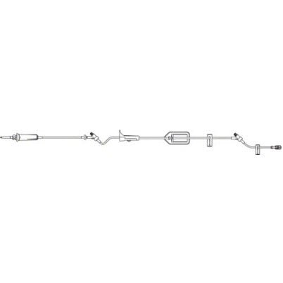 B. Braun Gravity IV Administration Set, With 2 CARESITE® Injection Site, 21.2mL, 104", 15 drops/mL 50 each/case 354207 / BB354207 - A Medi Supplies