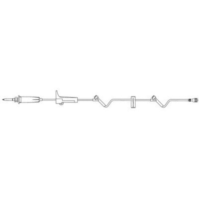 B. Braun Gravity IV Administration Set, With Two SAFELINE® Injection Site, 15drops/mL, 19mL, L97" 50 each/case NF1150 - A Medi Supplies