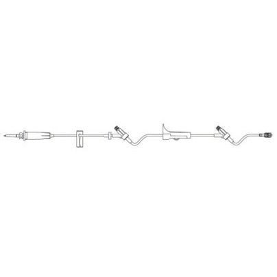 B. Braun Gravity IV Administration Set, With Two ULTRASITE® Injection Site, 15drops/mL, 20mL, L104" 50 set/case 352049 - C - A Medi Supplies