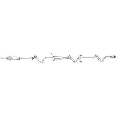 B. Braun Primary Gravity IV Administration Set, with Three SafeLine Injection Sites, 17mL, 60drops/mL L88" 50 each/case NF1290 - A Medi Supplies