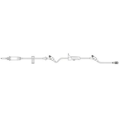 B. Braun Primary Gravity IV Set with 2 CARESITE® Injection Sites 15 drops/mL, Priming Volume: 20 mL, Length: 104 in. (264 cm), 50 each/case 354203 - A Medi Supplies