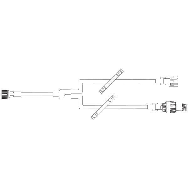 Baxter Y-Type Catheter Extension Set, Standard Bore, ONE-LINK, Needle-free IV Connector 200 each/case 7N8377