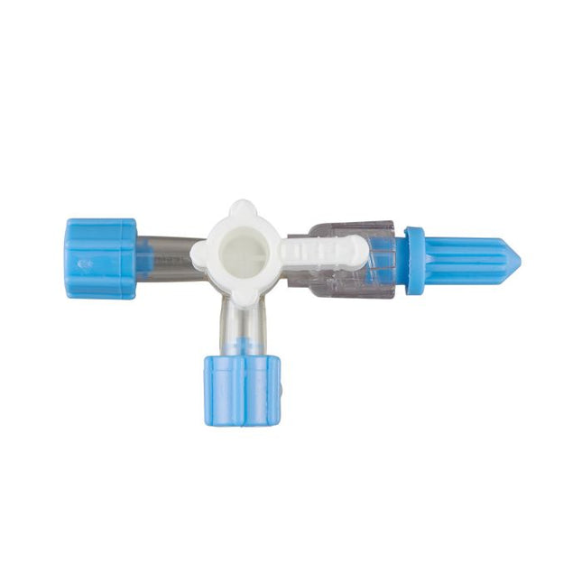 Baxter® 4 - Way Large - Bore Stopcock with Rotating Luer Lock Adapter, Lipid Resistant, 4 - Way Stopcock, 50/CS, 2C6204 - A Medi Supplies