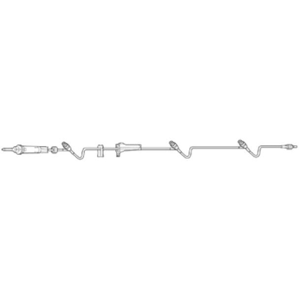Baxter Clearlink Continu - Flo Solution Set, 10Drops/mL, L109" 3 Luer Activated Valve; With Retractable Collar 48 each/case 2C8537S - A Medi Supplies