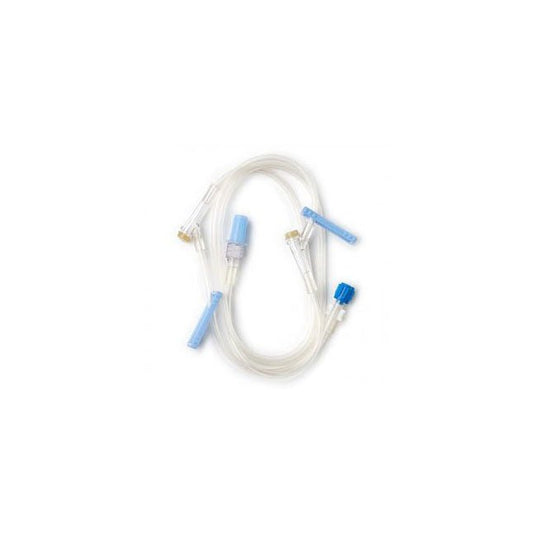 Baxter extension set, l42" 6.3ml primary volume, with 2 luer activated valve, male luer lock adapter 48 each/case JC8612 - A Medi Supplies