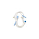 Baxter extension set, l42" 6.3ml primary volume, with 2 luer activated valve, male luer lock adapter 48 each/case JC8612 - A Medi Supplies