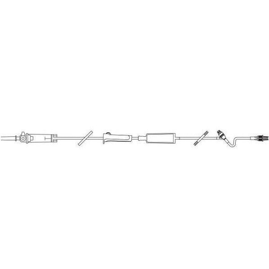 Baxter Solution Set, DUO - VENT, 0.2 Micron Filter, CLEARLINK Luer Activated Valve, 10 drops/mL, 102" (2.6 m), Non - DEHP 48 each/case 2H8480 - A Medi Supplies