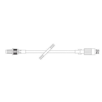 compare product Baxter Straight-Type Catheter Extension Set, Standard Bore, Clearlink Luer Activated Valve, 7.6
