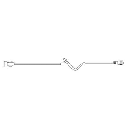 B. Braun Extension Set, Standard Bore, with One Non Needle Free Injection Site, 1.4mL, L7" 50 each/case V5402